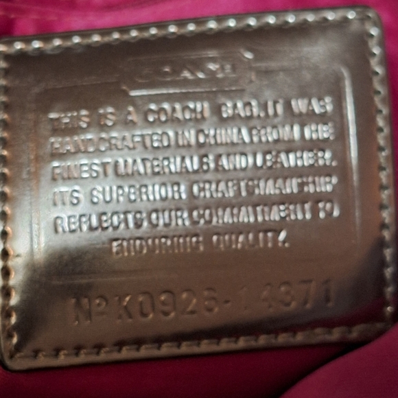 Coach Signature Poppy Tartan Plaid Spotlight 14371 - Picture 14 of 16